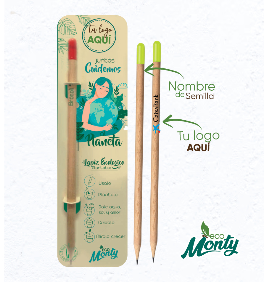 Lápiz Plantable con Semillas – Personalizable | Regalo Ecológico y Sostenible